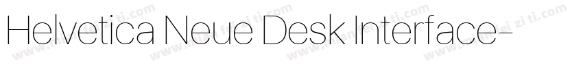 Helvetica Neue Desk Interface字体转换